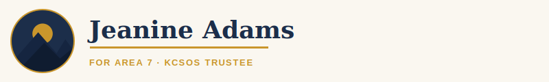 Jeanine Adams Candidate for Kern County Board of Education Area 7
